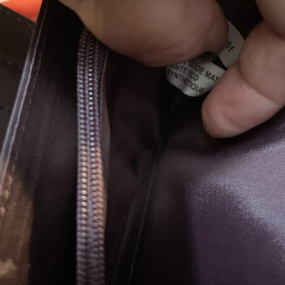 Women’s Plaid Card Billfold Wallet 7.5x4” Silver - Picture 9 of 11